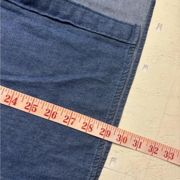 Quacker Factory Shamrock Embroidered Sequins Denim Button Size Large Patrick’s - Picture 4 of 7